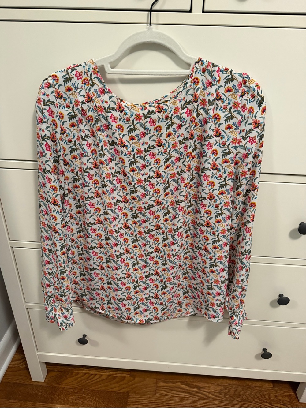 LOFT Long sleeve floral blouse - Size Medium